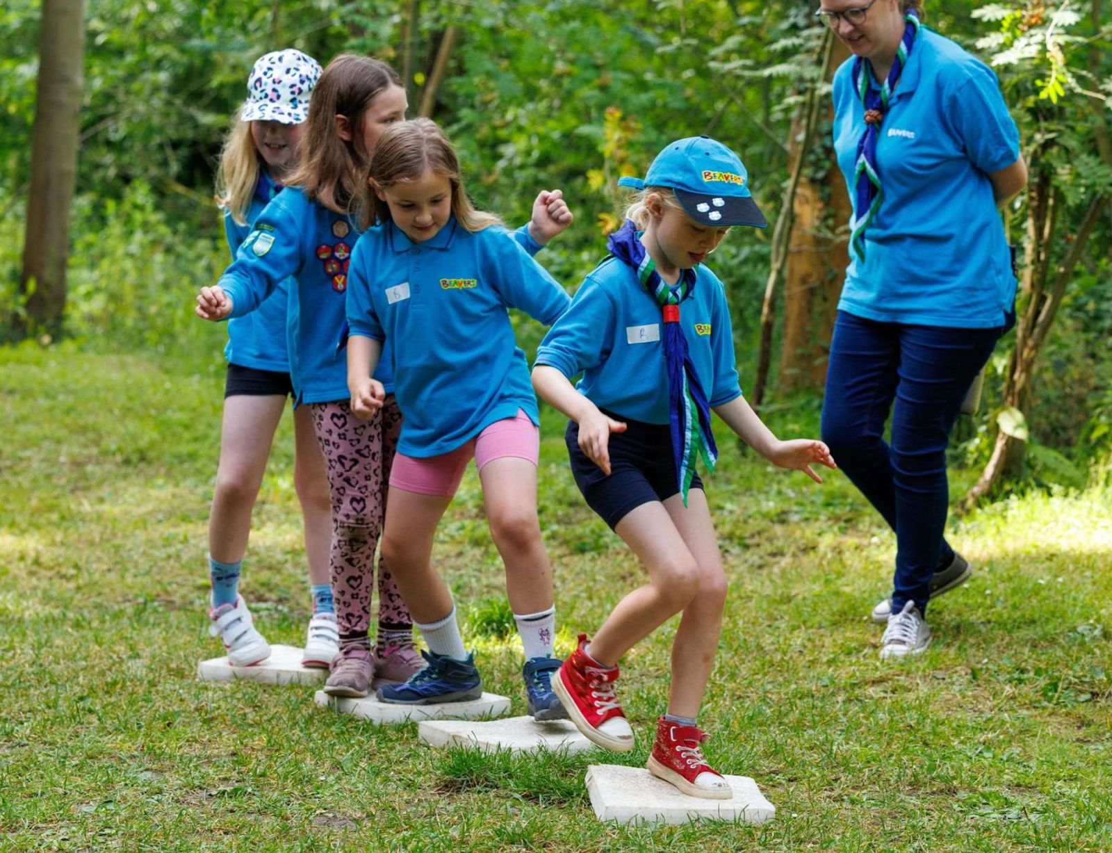 Beavers enjoying an activity